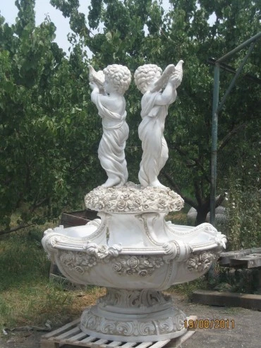 Фонтан. Двое мальчиков с птицами. Портфолио скульптора Сардаряна Самвела Сергеевича