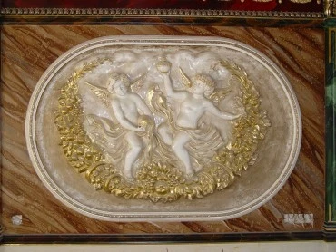 Барельеф. Два ангела с кувшинами. Портфолио скульптора Сардаряна Самвела Сергеевича