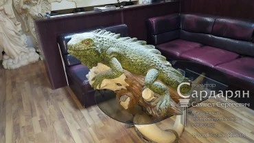 Садовая скульптура. Хамелеон. Портфолио скульптора Сардаряна Самвела Сергеевича