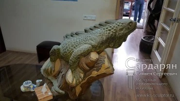 Садовая скульптура. Хамелеон. Портфолио скульптора Сардаряна Самвела Сергеевича