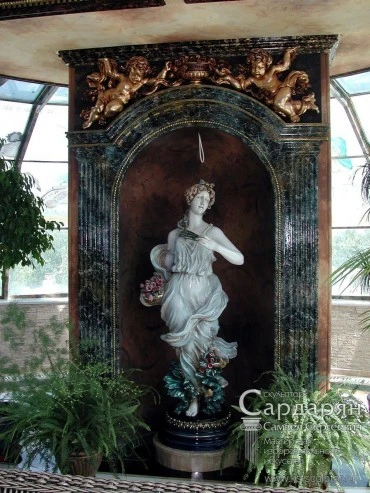 Скульптура. Девушка в цветах. Портфолио скульптора Сардаряна Самвела Сергеевича